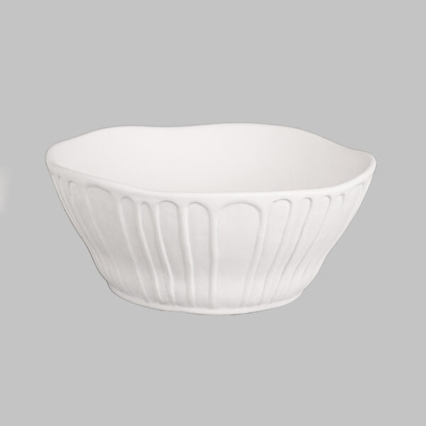 SB154 Mayco Stoneware Bisque Fluted Small Bowl